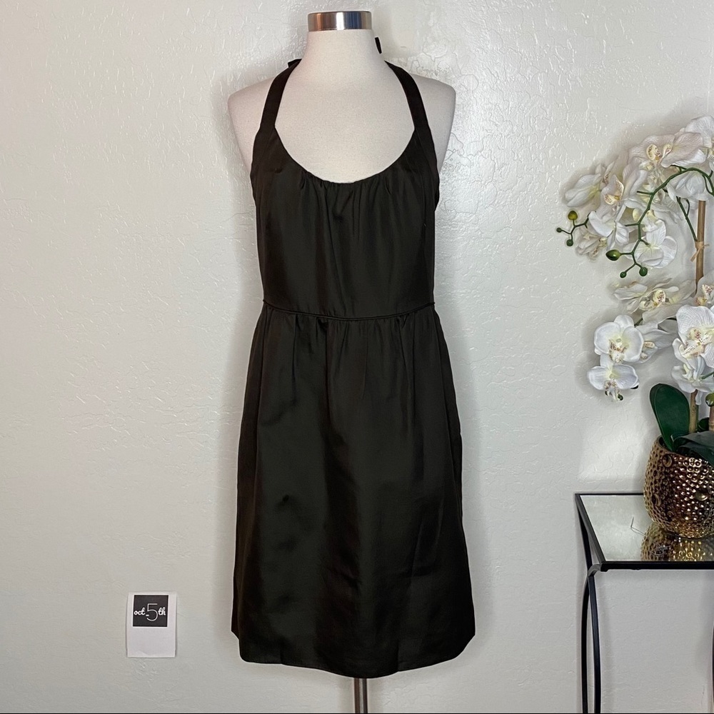 J Crew Dress Size 8 Madeleine Cotton Cady Halter